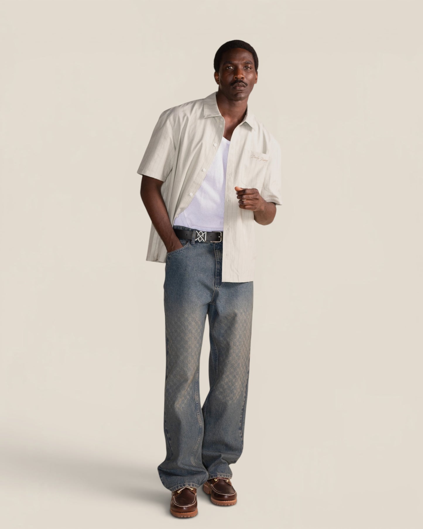 Faded Monogram Amba Jeans V2