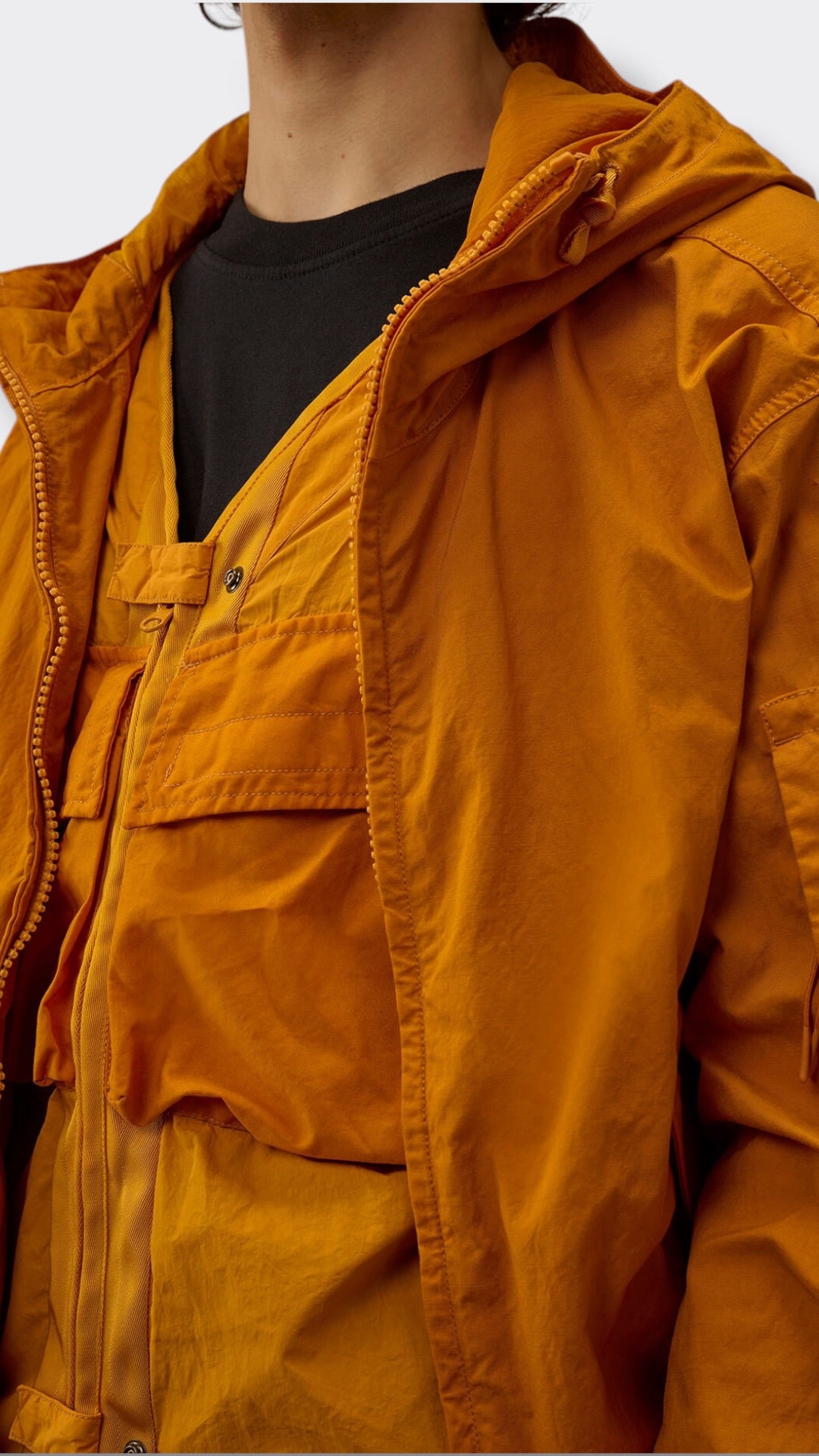 Twill Hooded Lens Jacket
