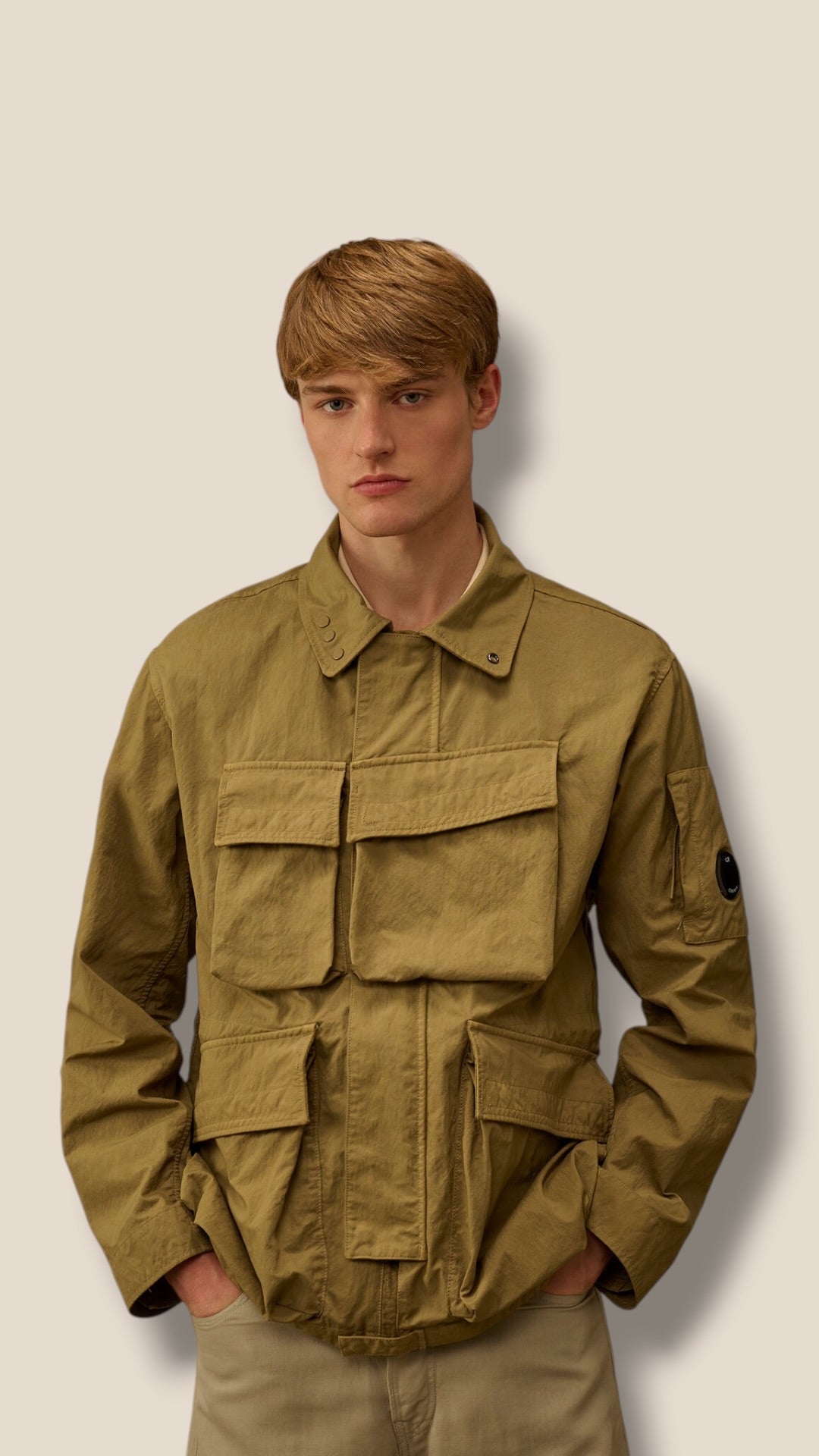 Twill Zip Lens Jacket