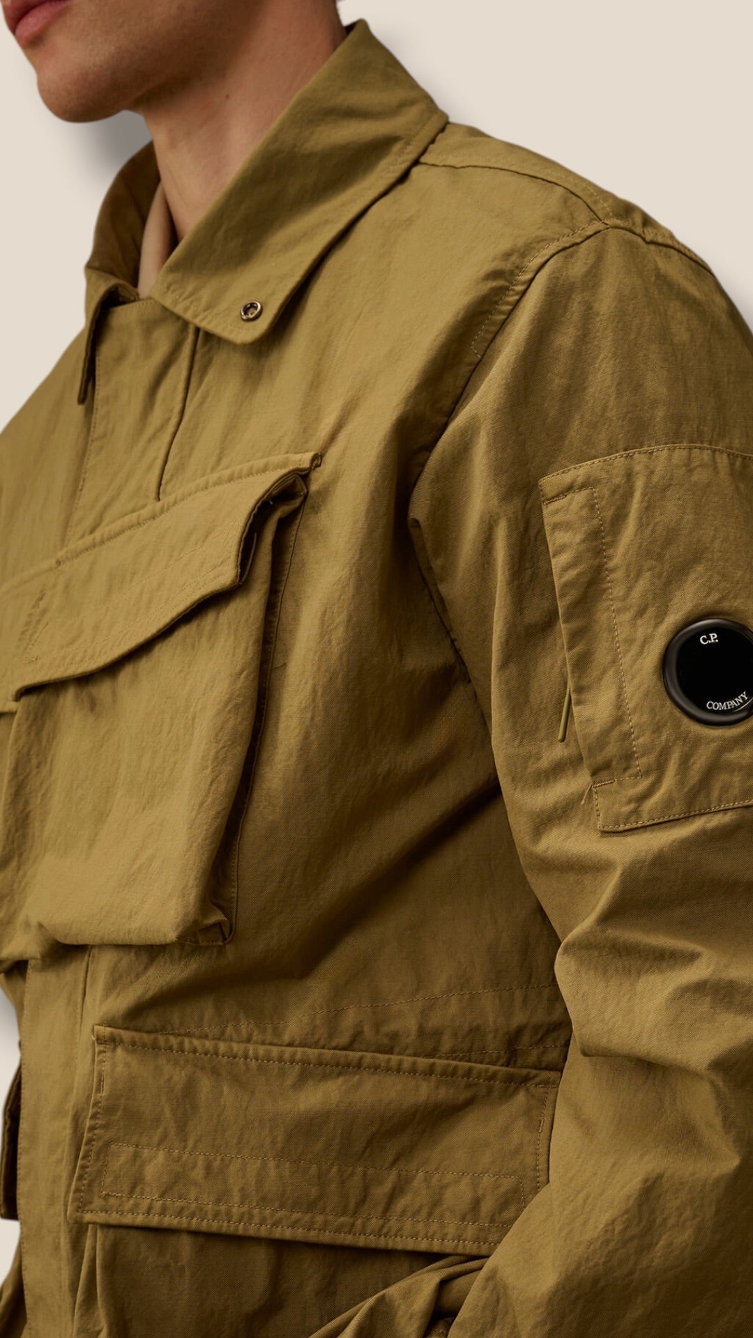 Twill Zip Lens Jacket