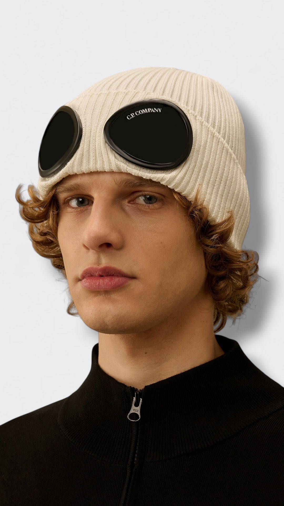 Cotton goggle beanie
