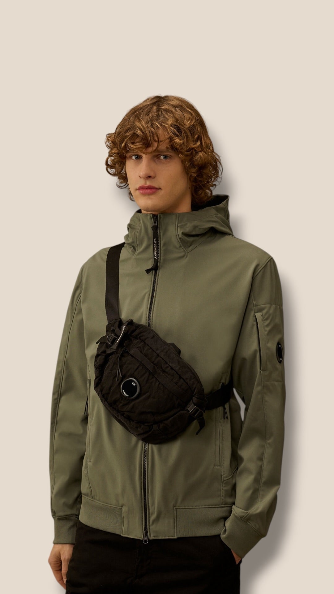 Nylon b waist bag