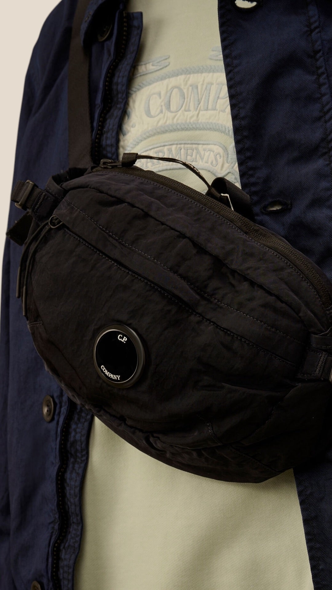 Nylon b waist bag