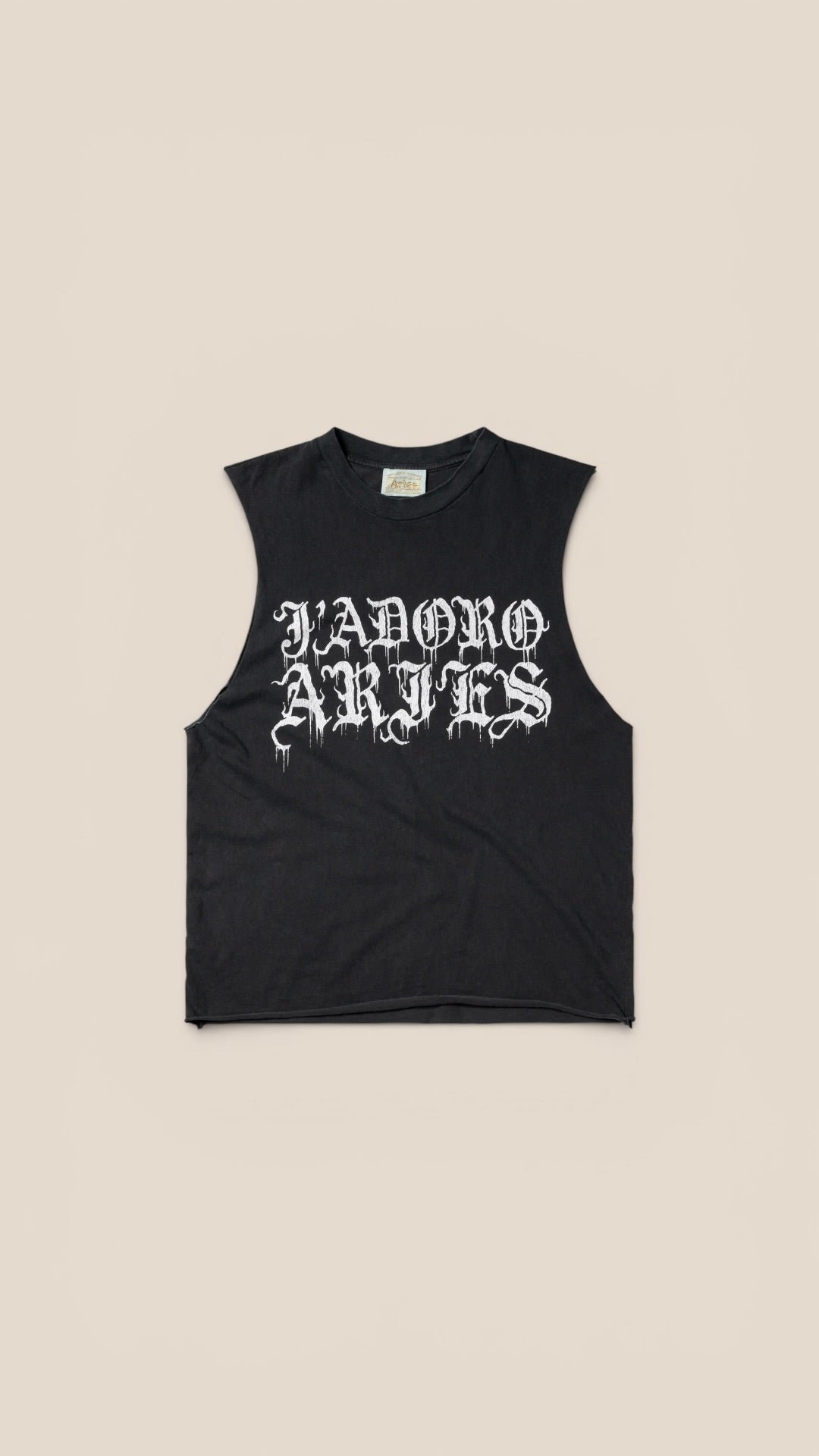 Faded Gothic J’adoro Muscle Vest