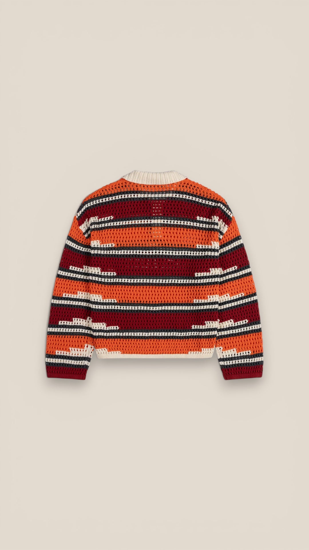 Kente Stripe Knit Polo