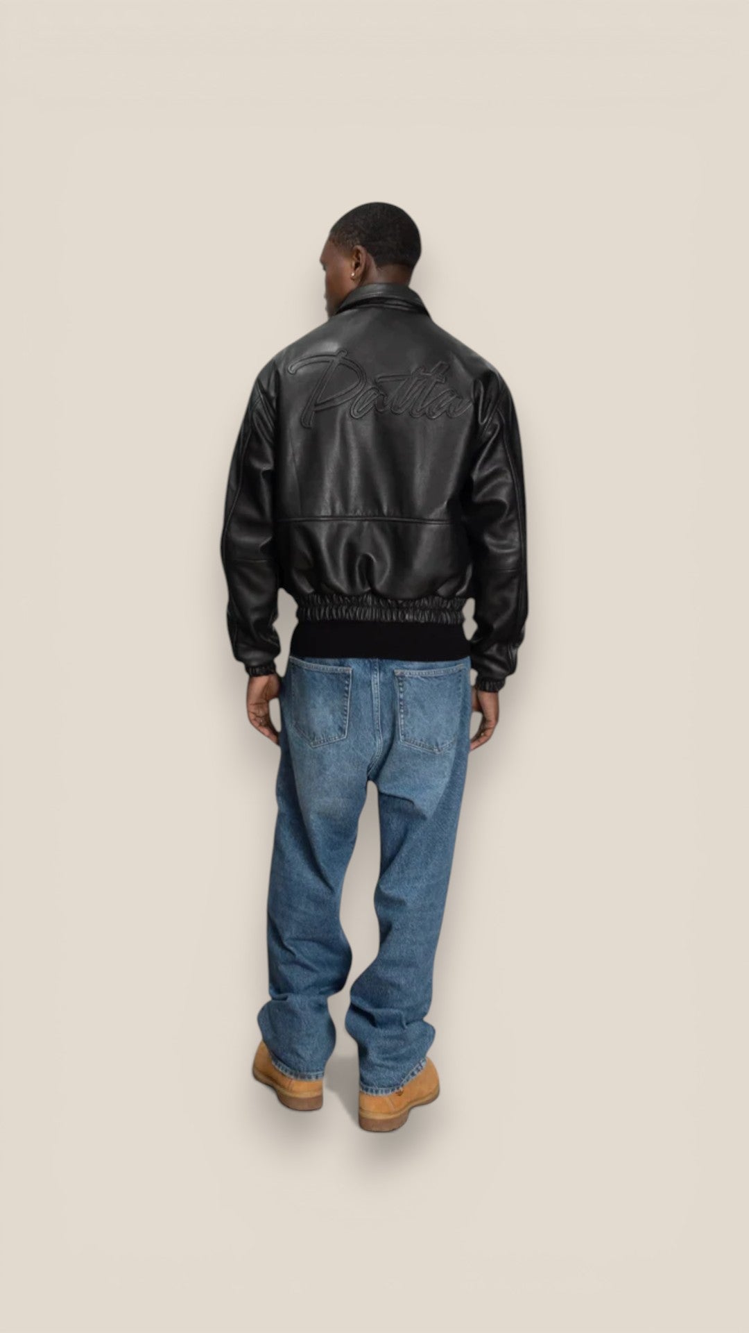 Patta Leather Bomber Jacket