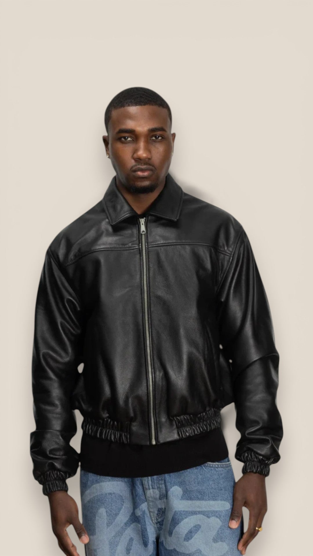 Patta Leather Bomber Jacket