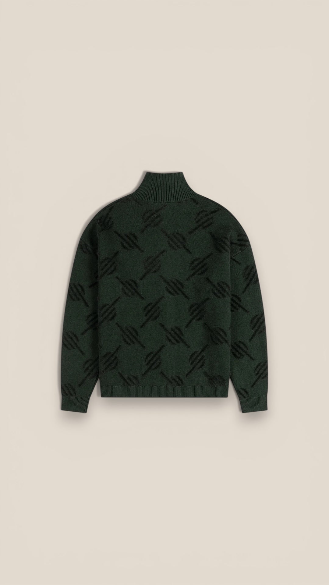 Rosin Monogram Knit Zip Up