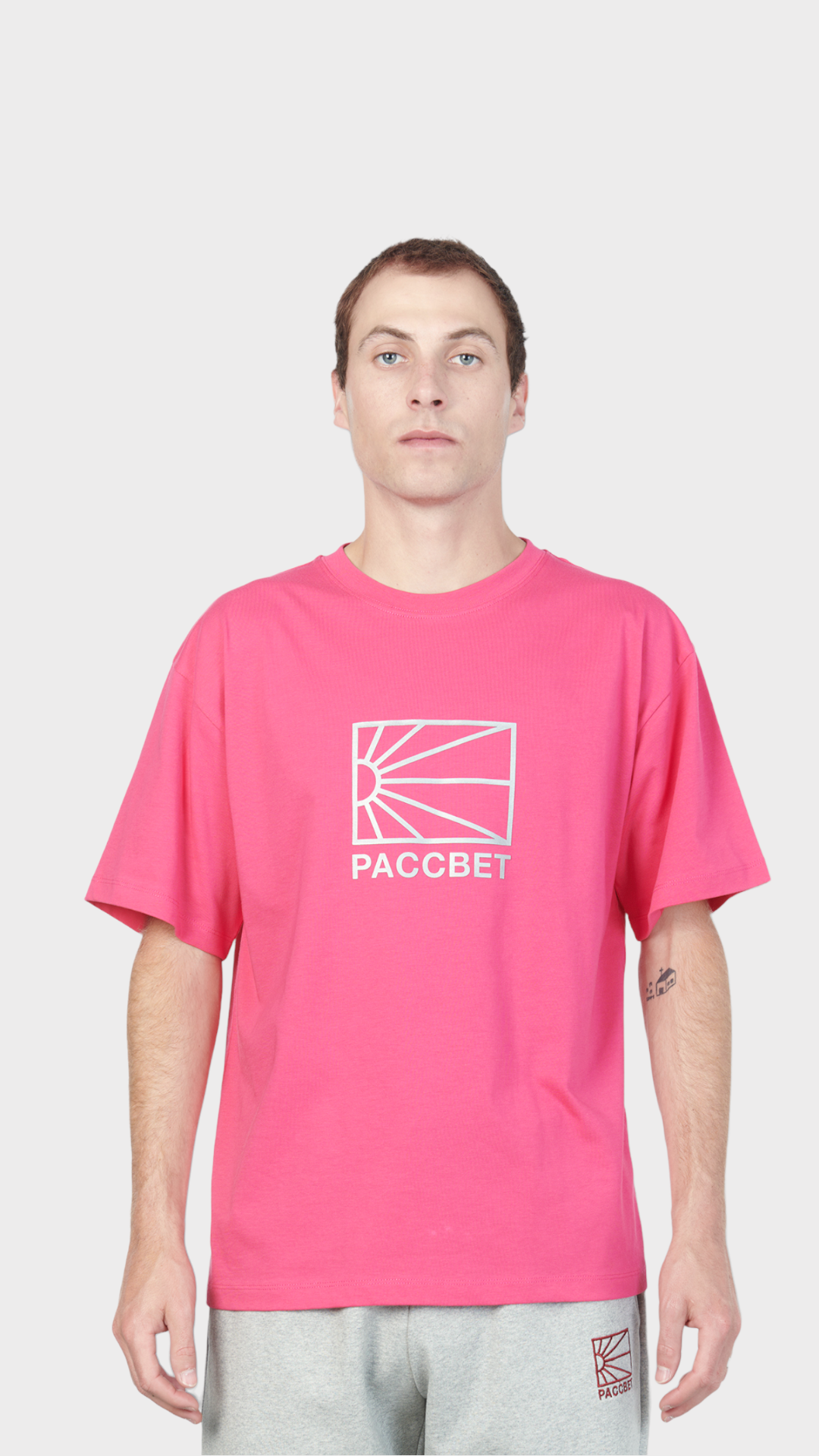 Big Logo Tshirt Knit Pink