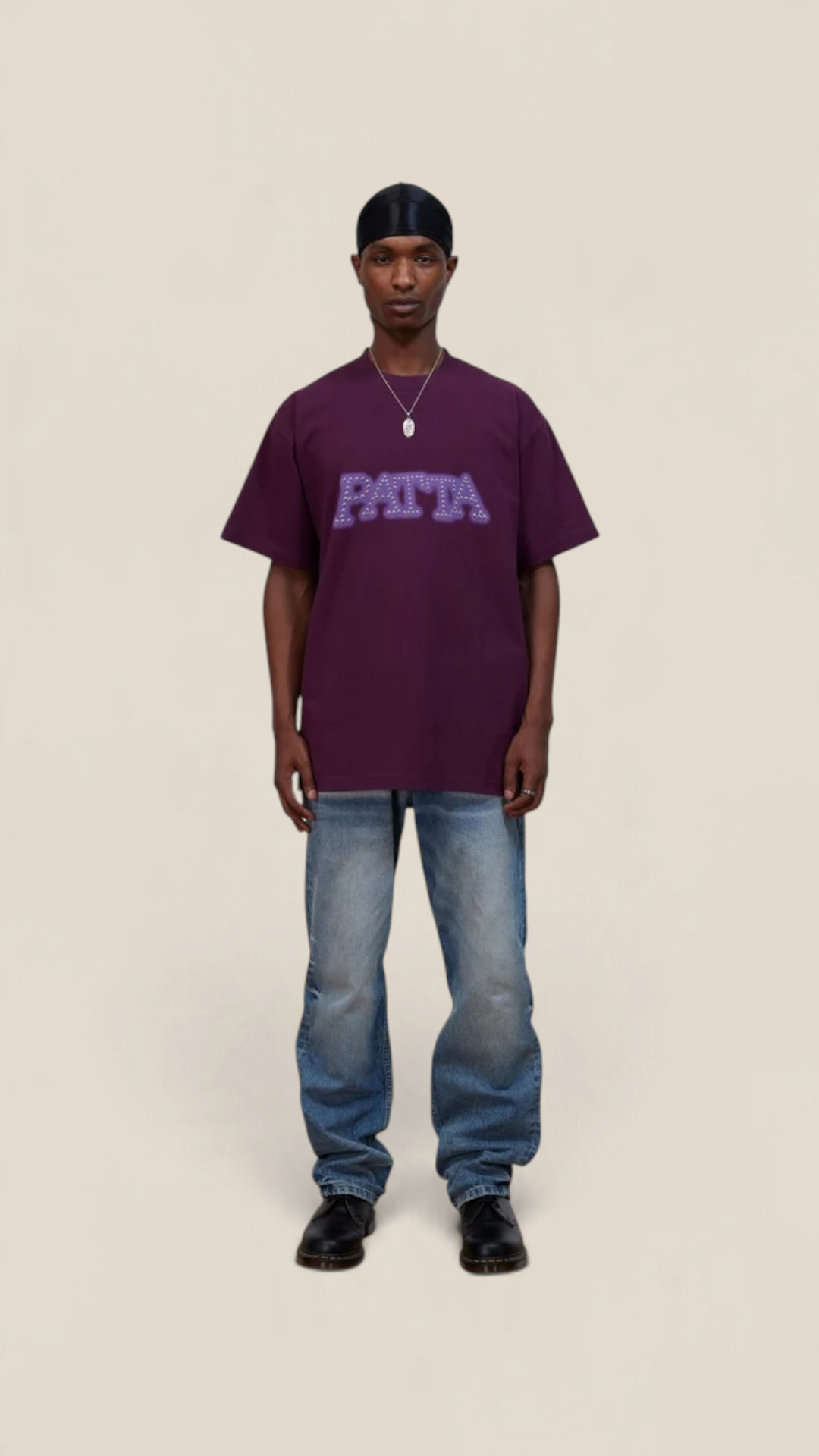 Patta Studs T-Shirt  Potent purple