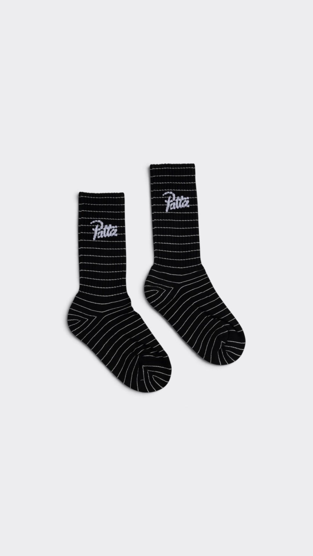 Patta Striped Socks Black Iris