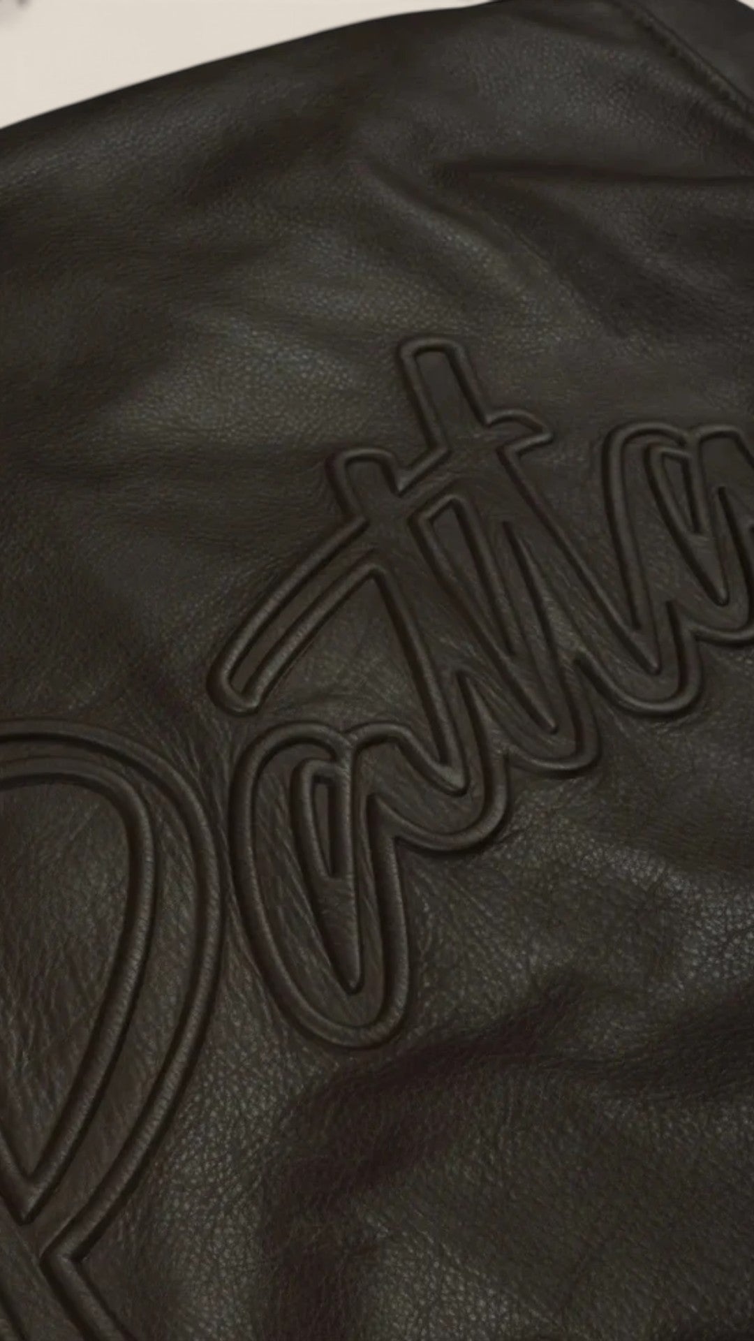 Patta Leather Bomber Jacket