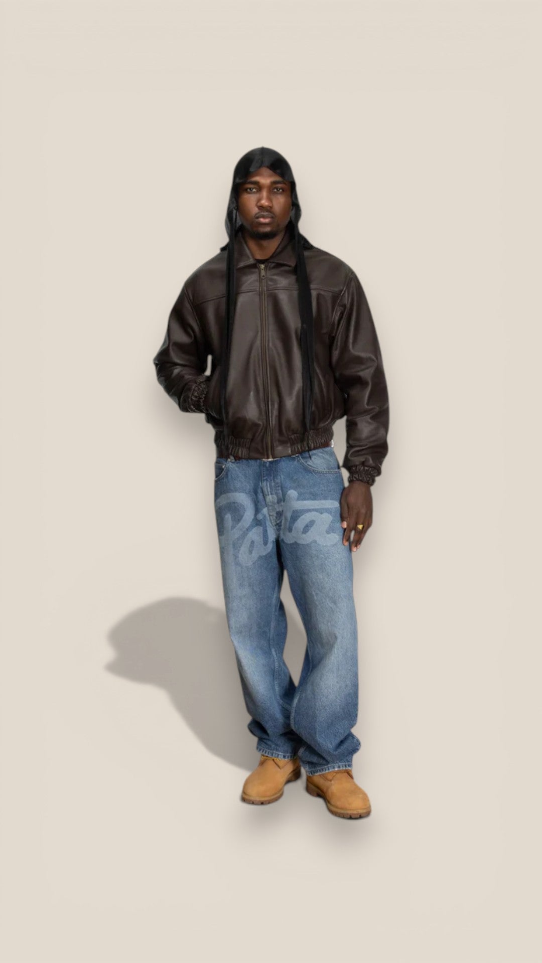 Patta Leather Bomber Jacket