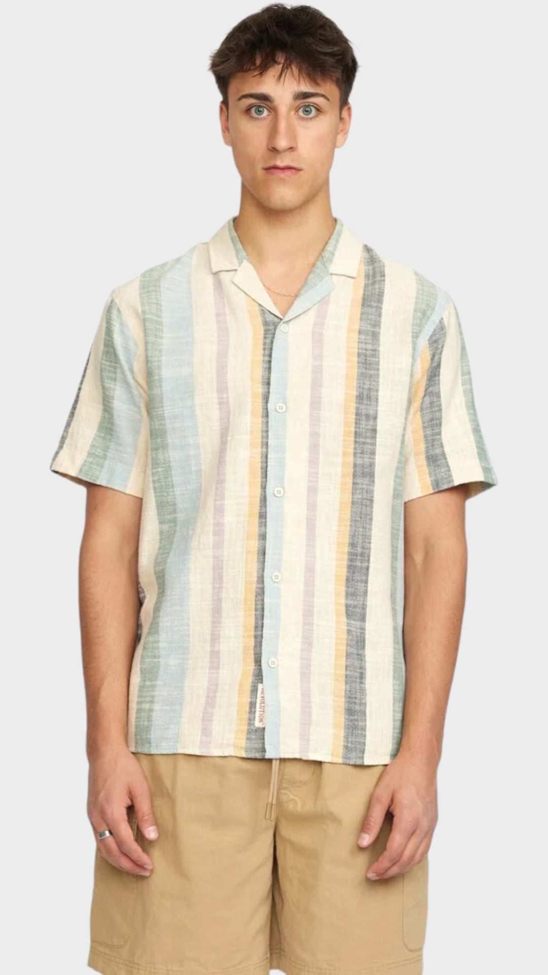 Short-sleeved Cuban Shirt