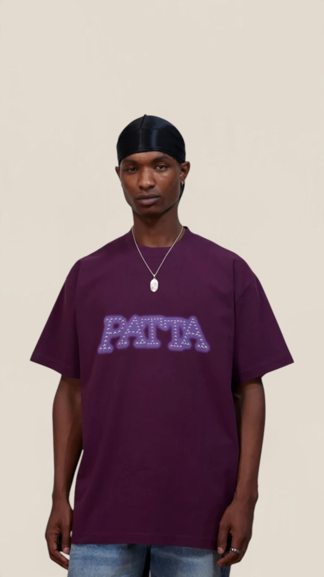 Patta Studs T-Shirt  Potent purple