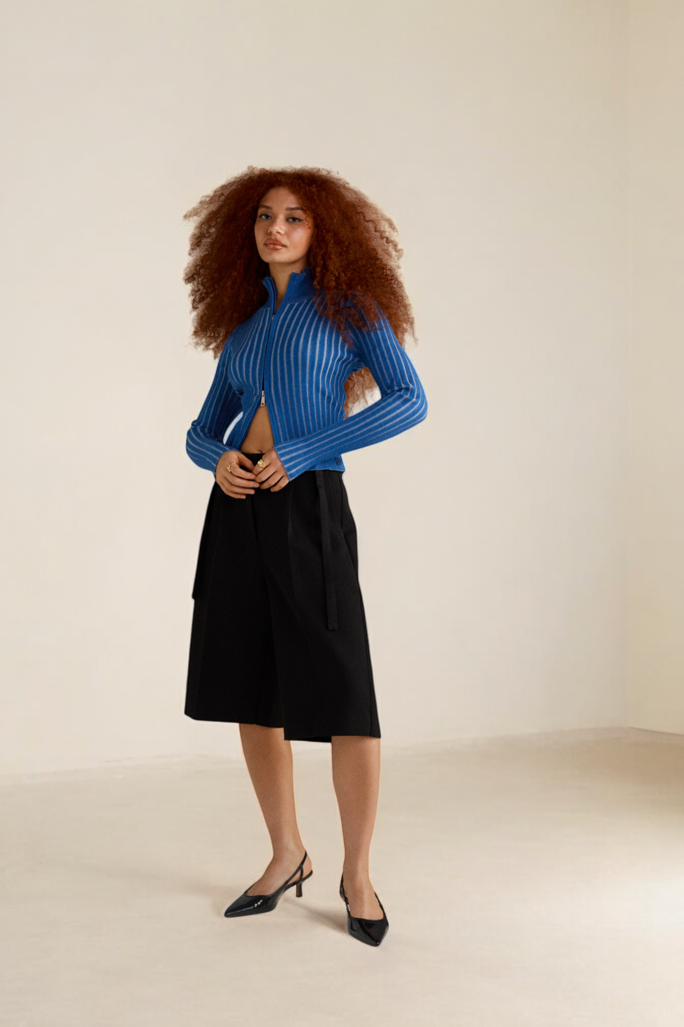 True Blue Dias Knit Sweater Cardigan
