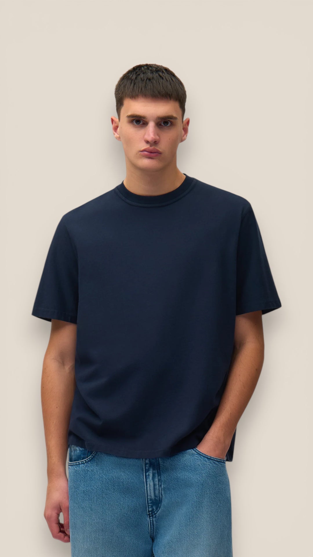 Blurry Back Print T-Shirt