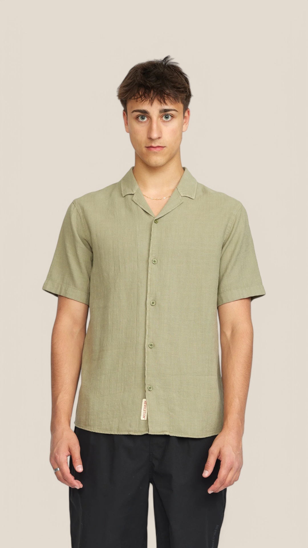 Short-Sleeved Cuban Shirt