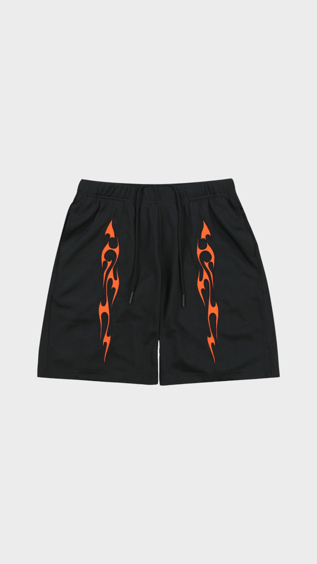 Flame Mesh Short Black