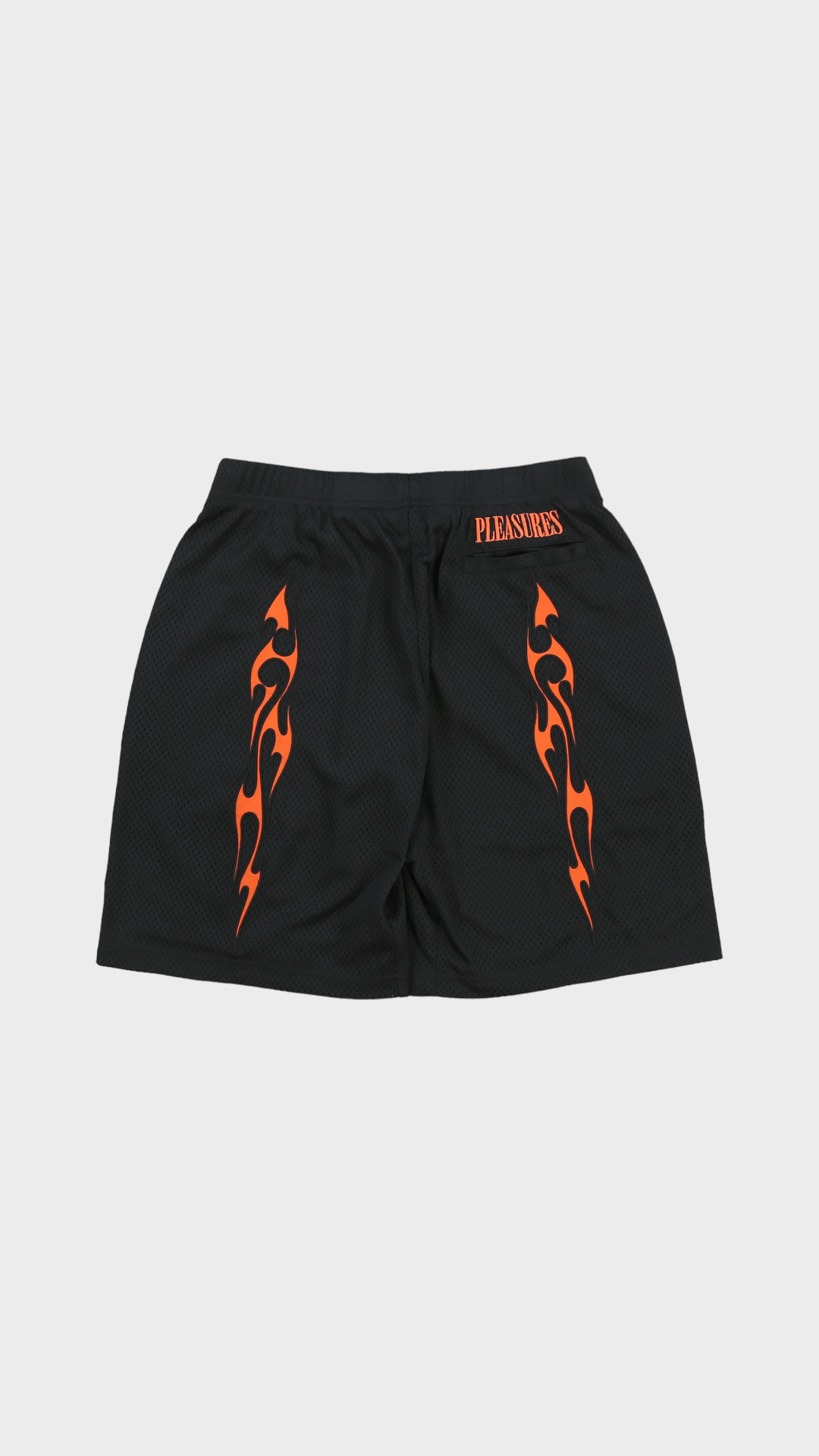 Flame Mesh Short Black