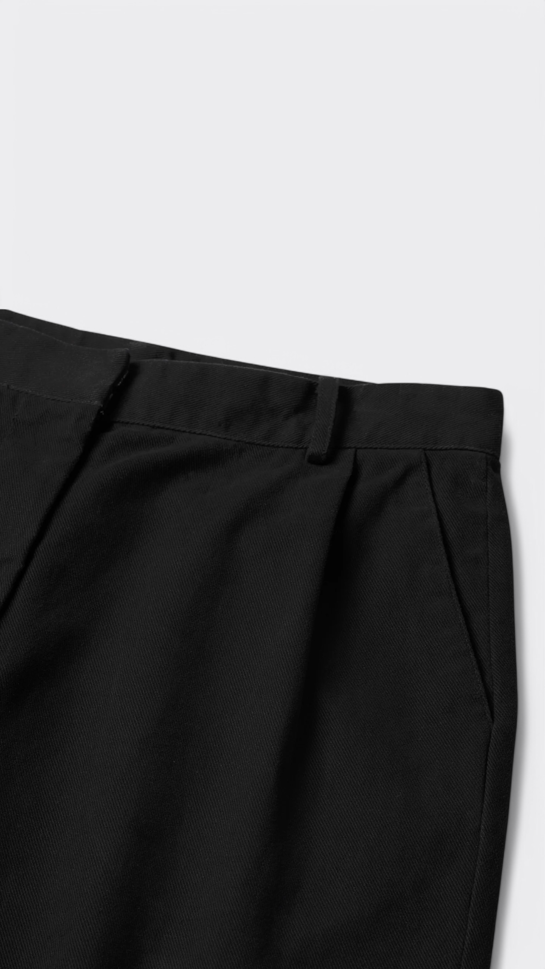 Black Twill Shorts