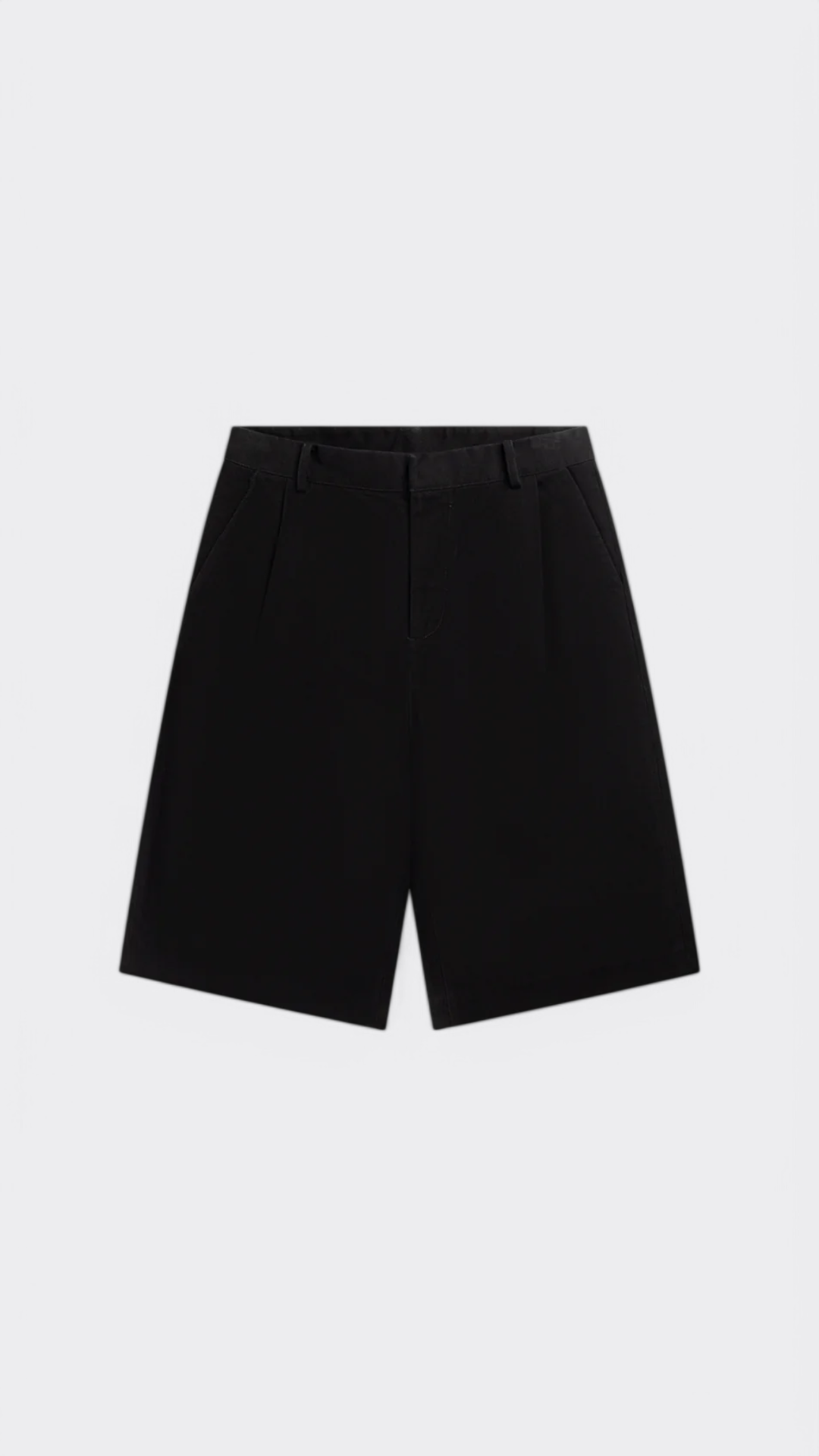 Black Twill Shorts