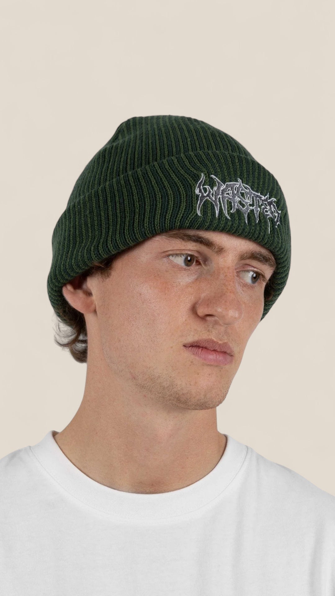 Beanie Two Tones Green