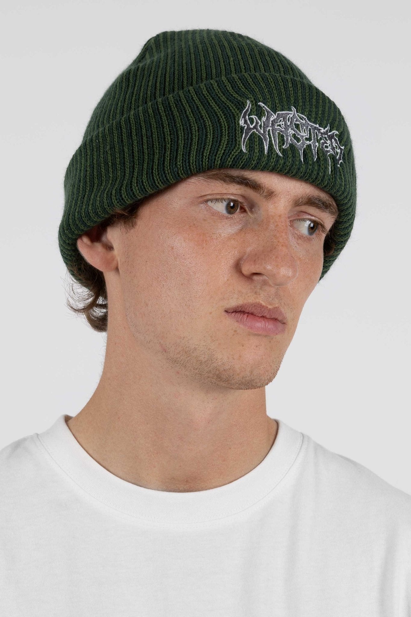 Beanie Two Tones Green