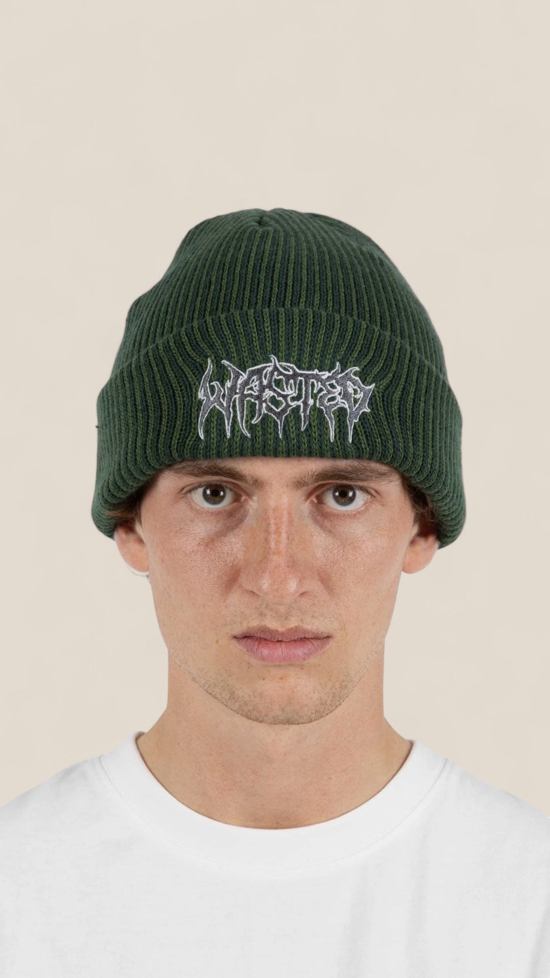 Beanie Two Tones Green