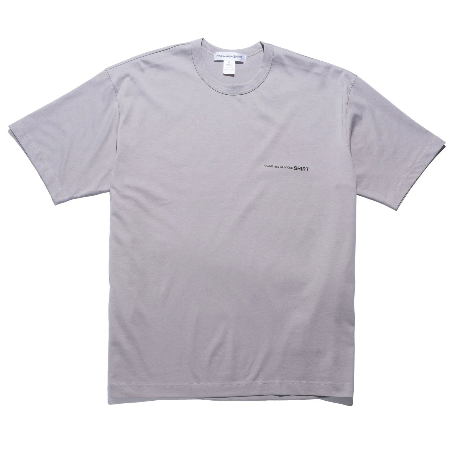 Logo Mens Shirt Knit Grey