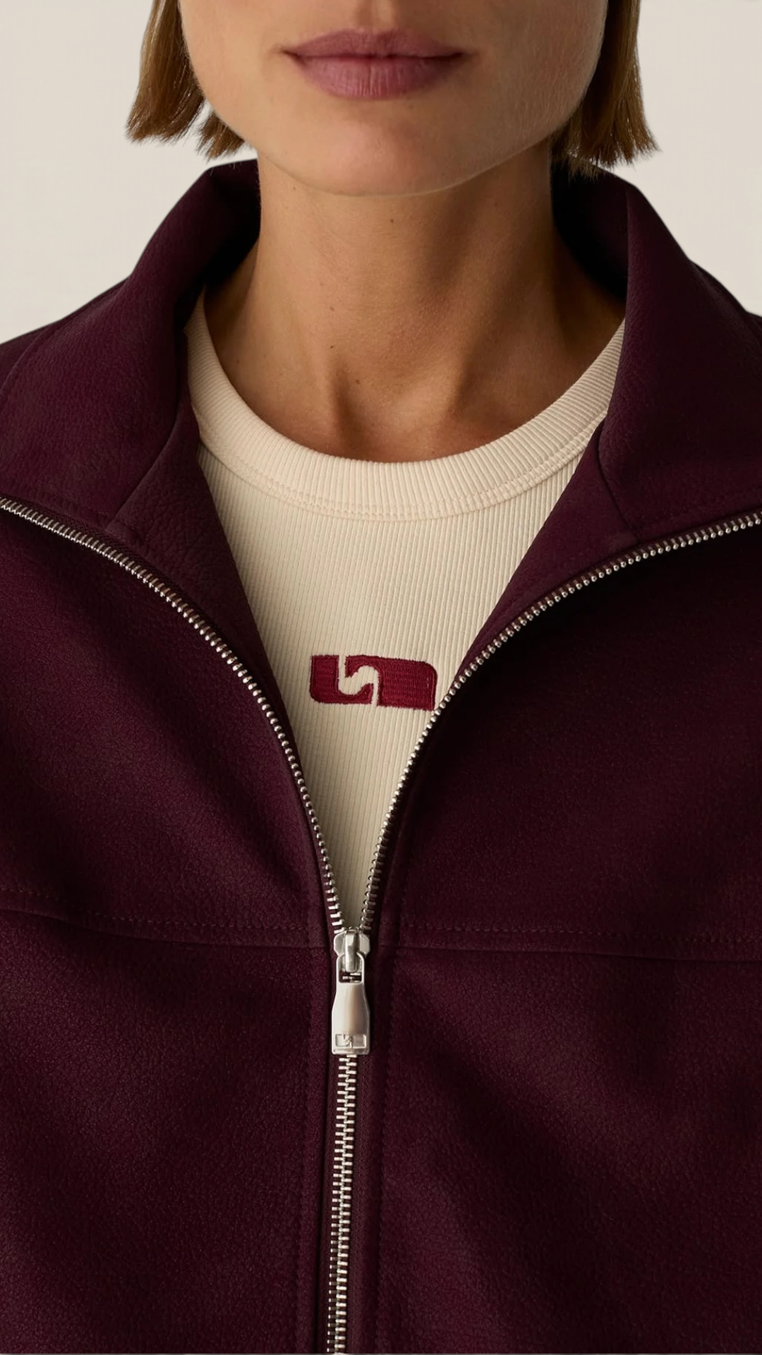 Signy Burgundy Bomber Jacket