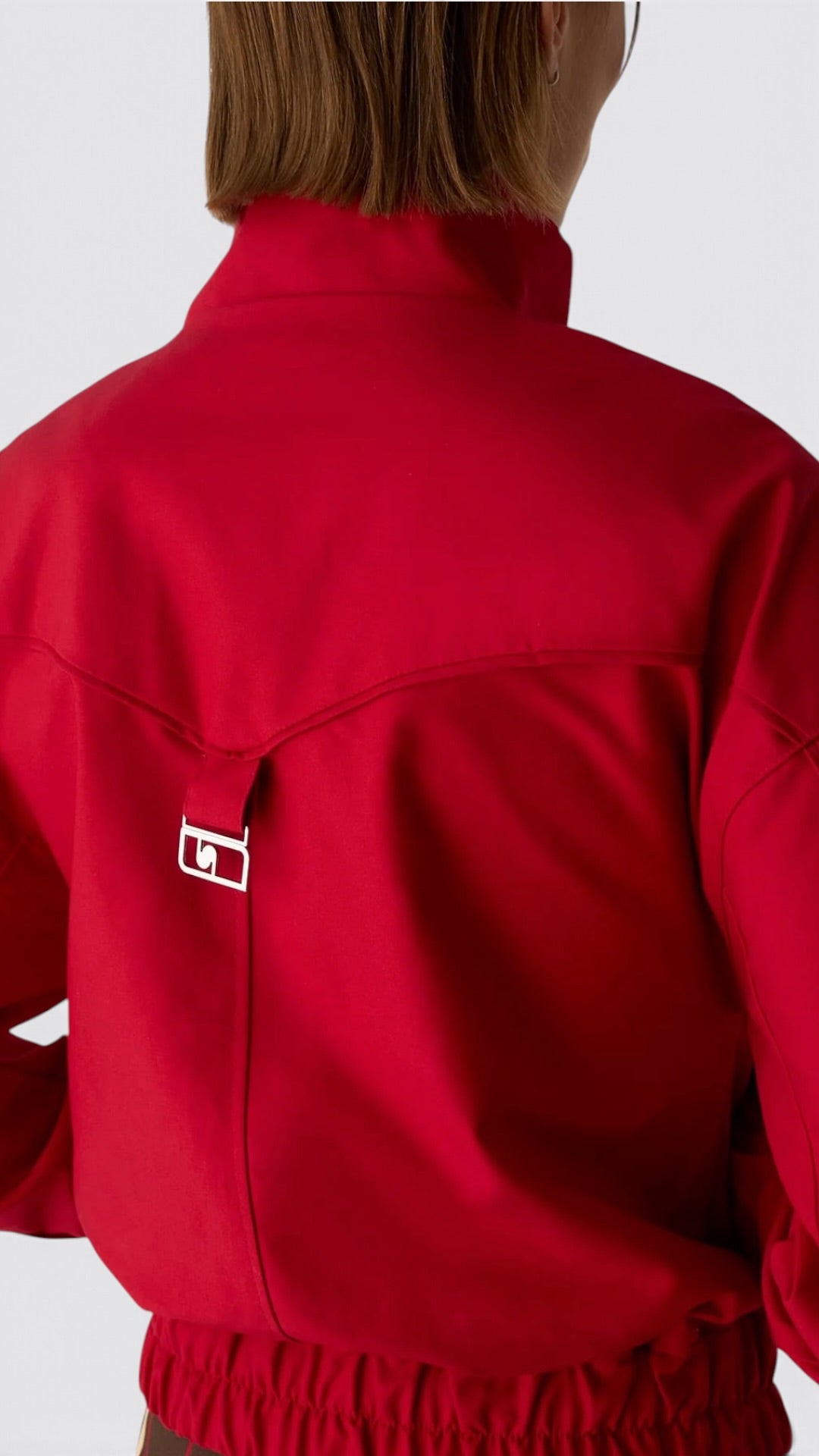 Sylvie Red Bomber Jacket