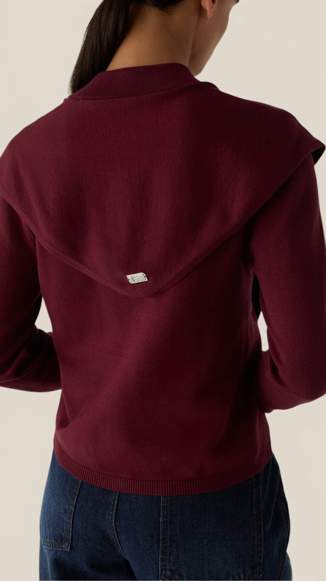 Frida Plum Zipper Knit