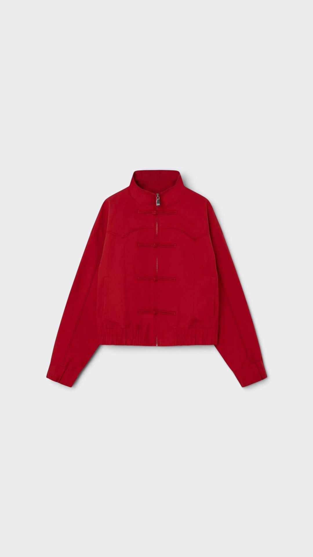 Sylvie Red Bomber Jacket