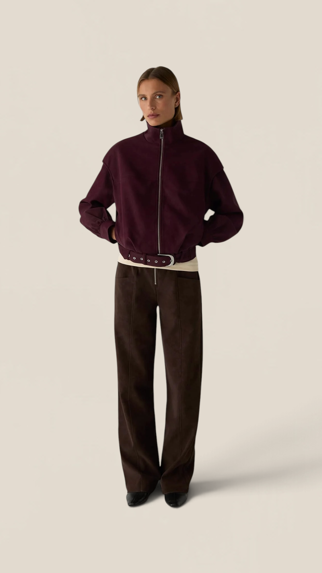 Signy Burgundy Bomber Jacket