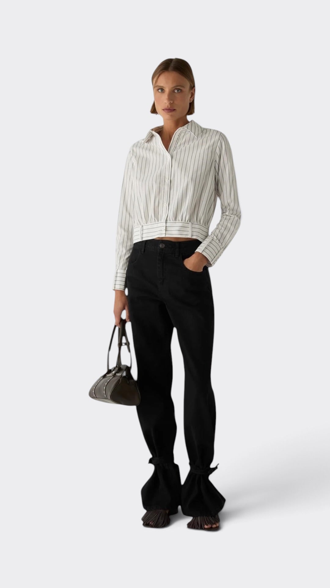 Jada Black Denim Relaxed Jeans