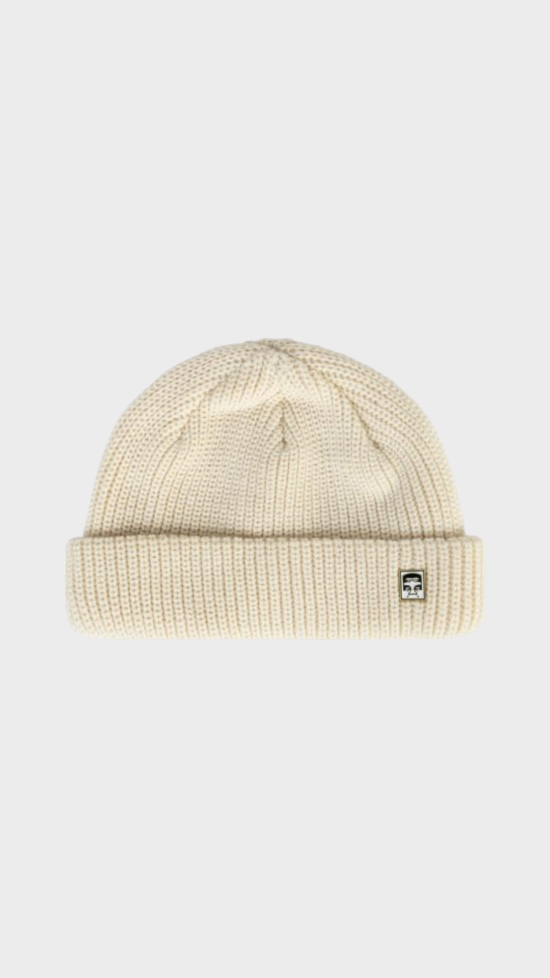 Obey Micro Beanie Unbleached