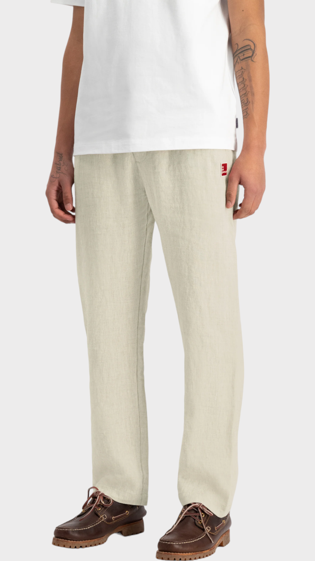 Seamless Linen Trousers Bone