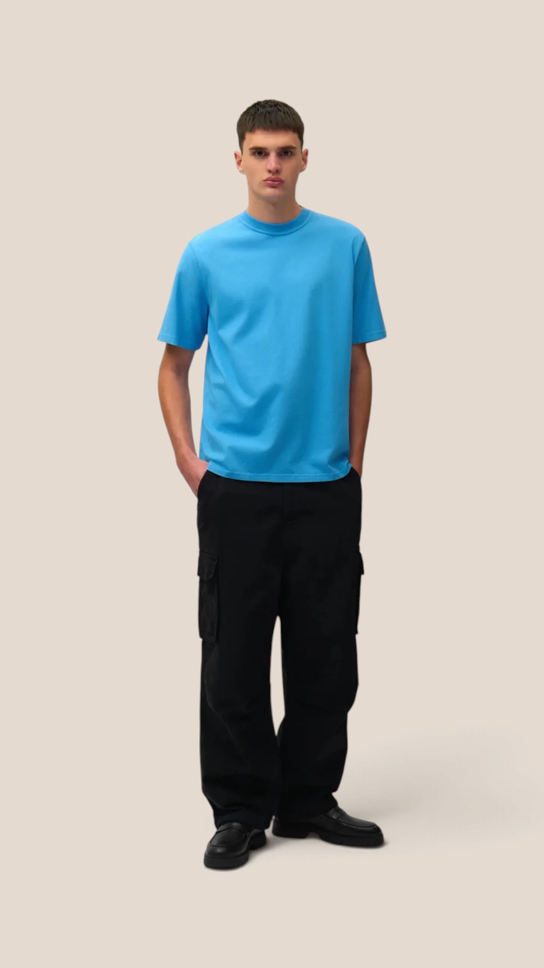 Blurry Back Print T-Shirt