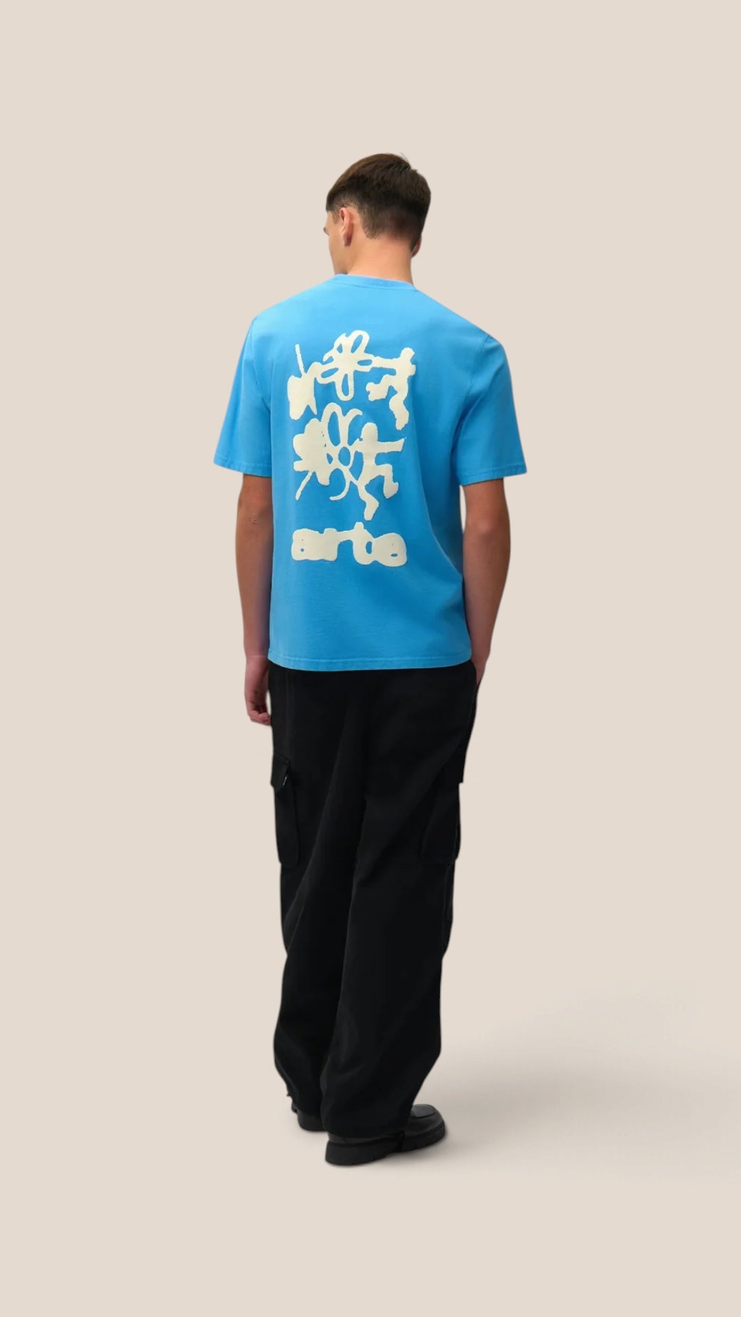 Blurry Back Print T-Shirt