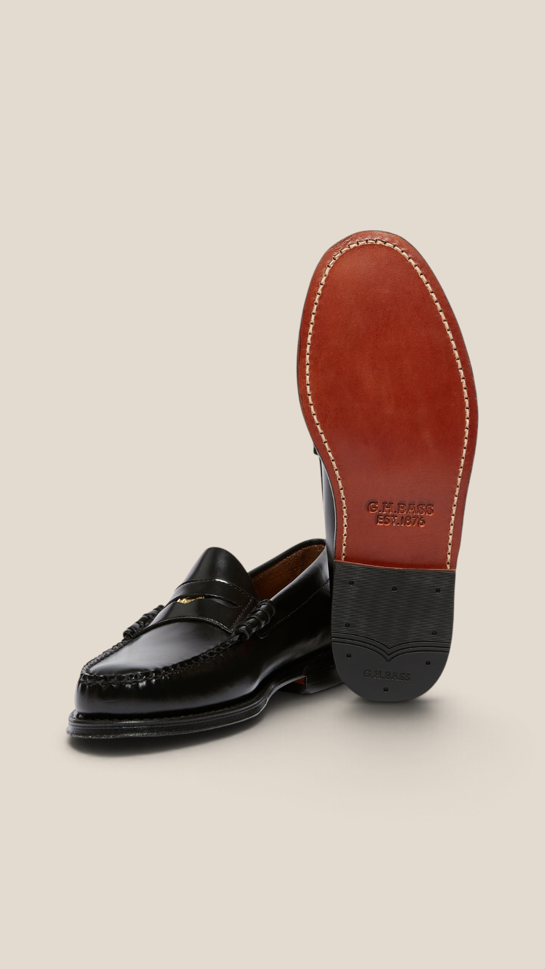 Weejuns Anniversary Larson Penny Loafers Black - foto producto