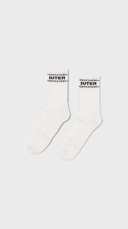 Iuter Chain Socks White
